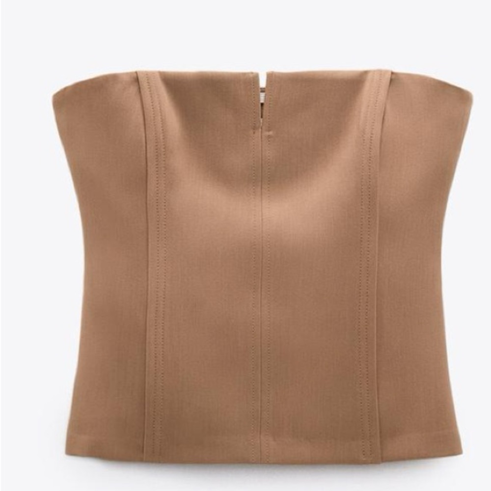 Zara Seamed Bustier Top size XS